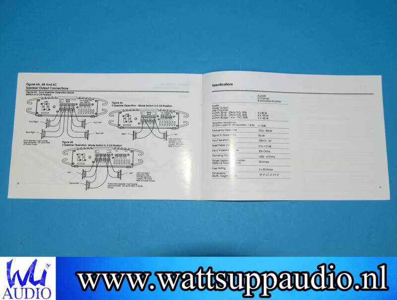 ALTEC LANSING ALA320 4 channel amplifier | Wattsuppaudio