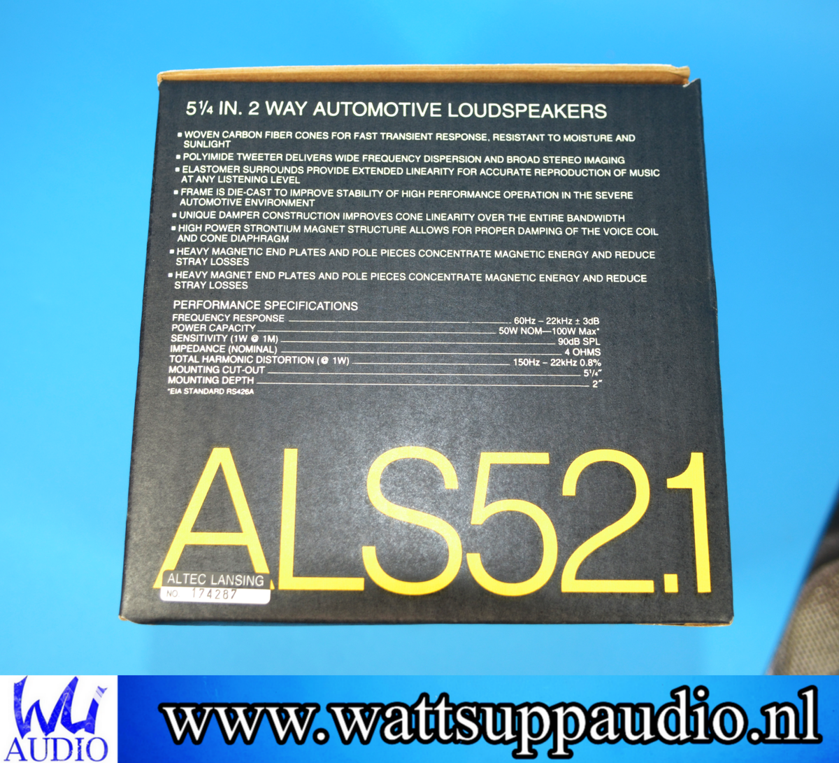 ALTEC LANSING ALS52.1 Coaxial speakers 13cm / 5.25'' | Wattsuppaudio
