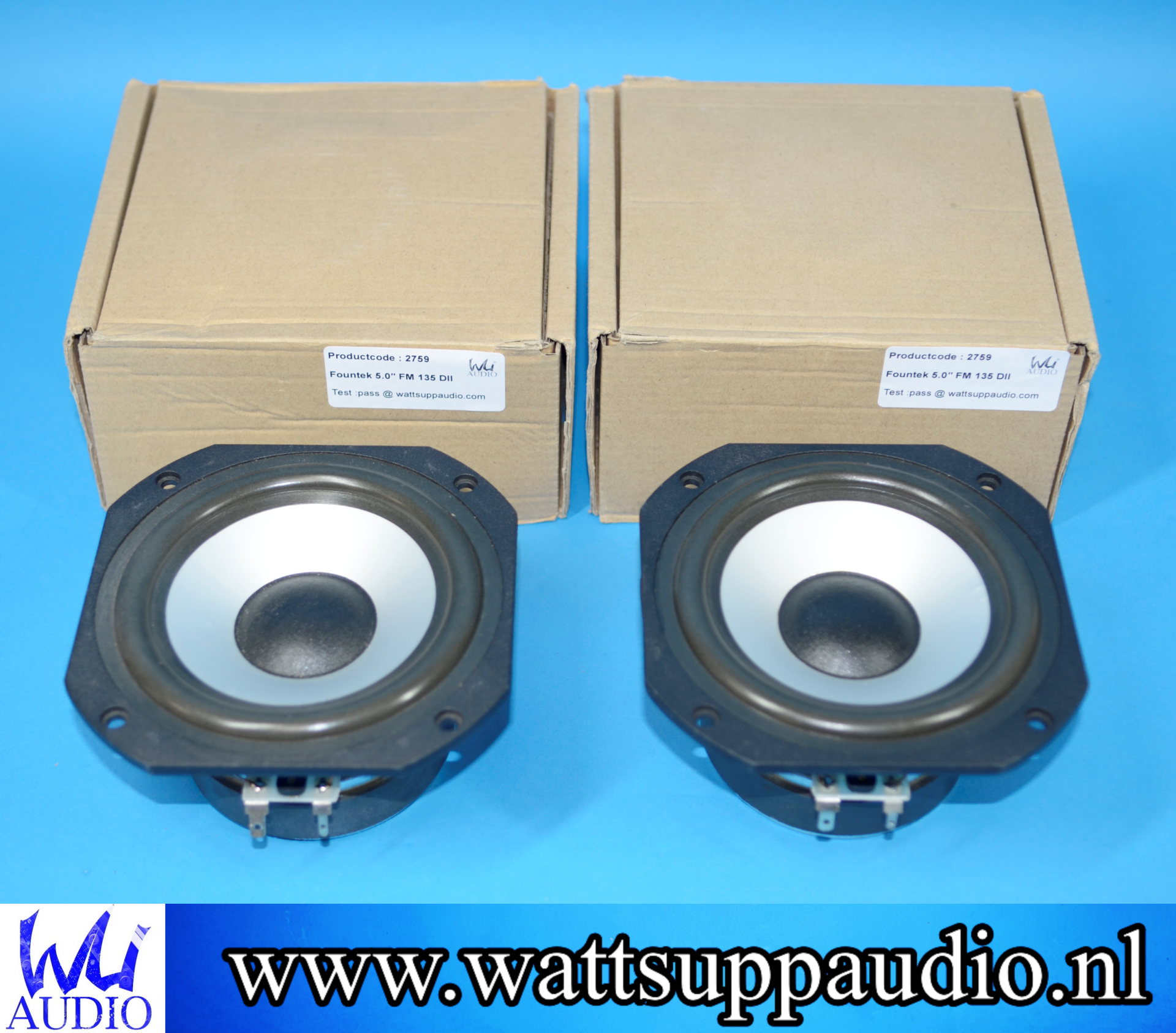 Fountek FM135D-II 5.25'' midwoofer ( 2x )
