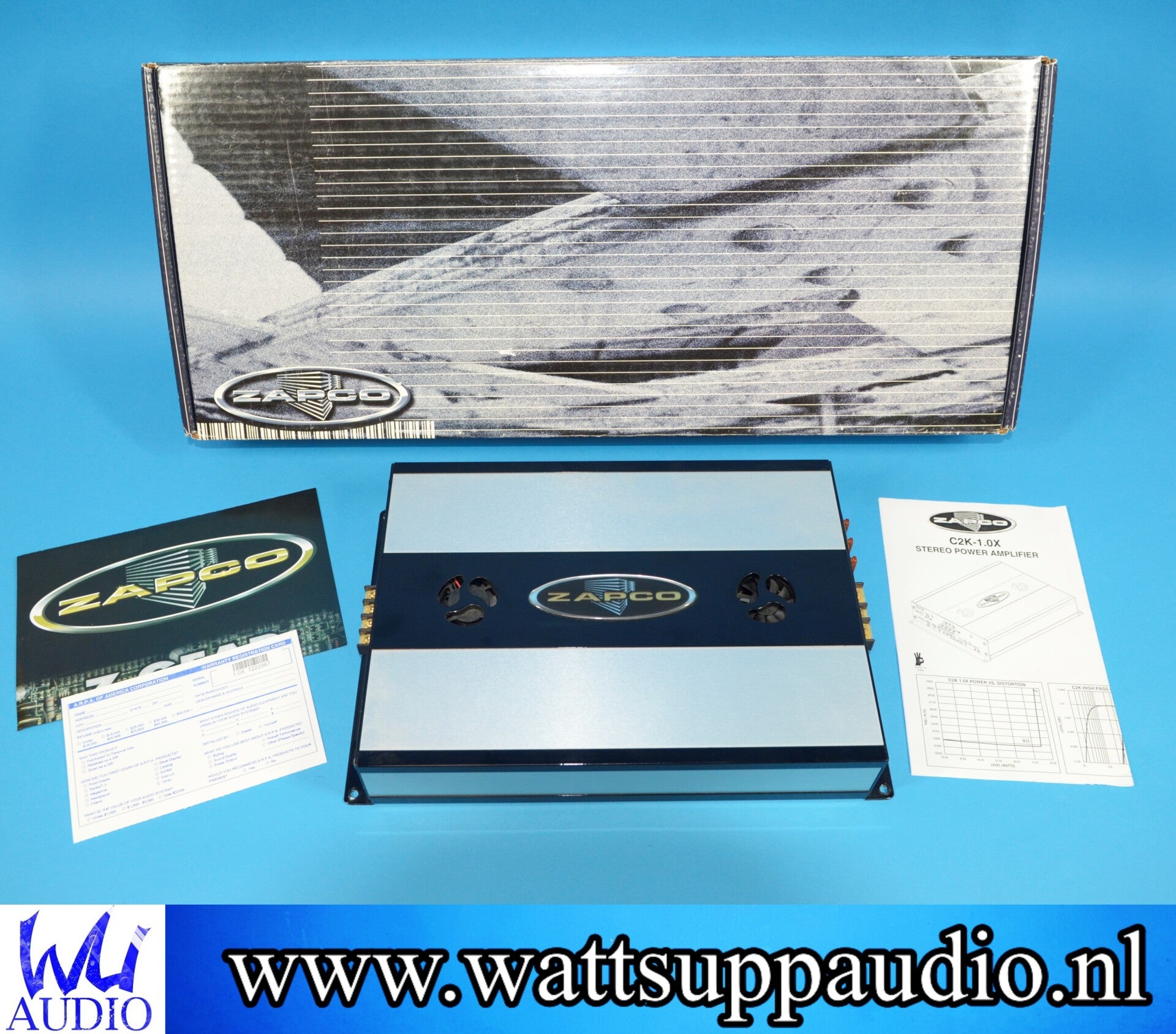 ZAPCO C2K-1.0X 2 channel / mono amplifier
