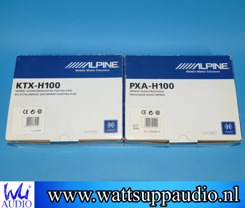 Alpine PXA-H100 Imprint Audio Processor + KTX-H100 Sound manager