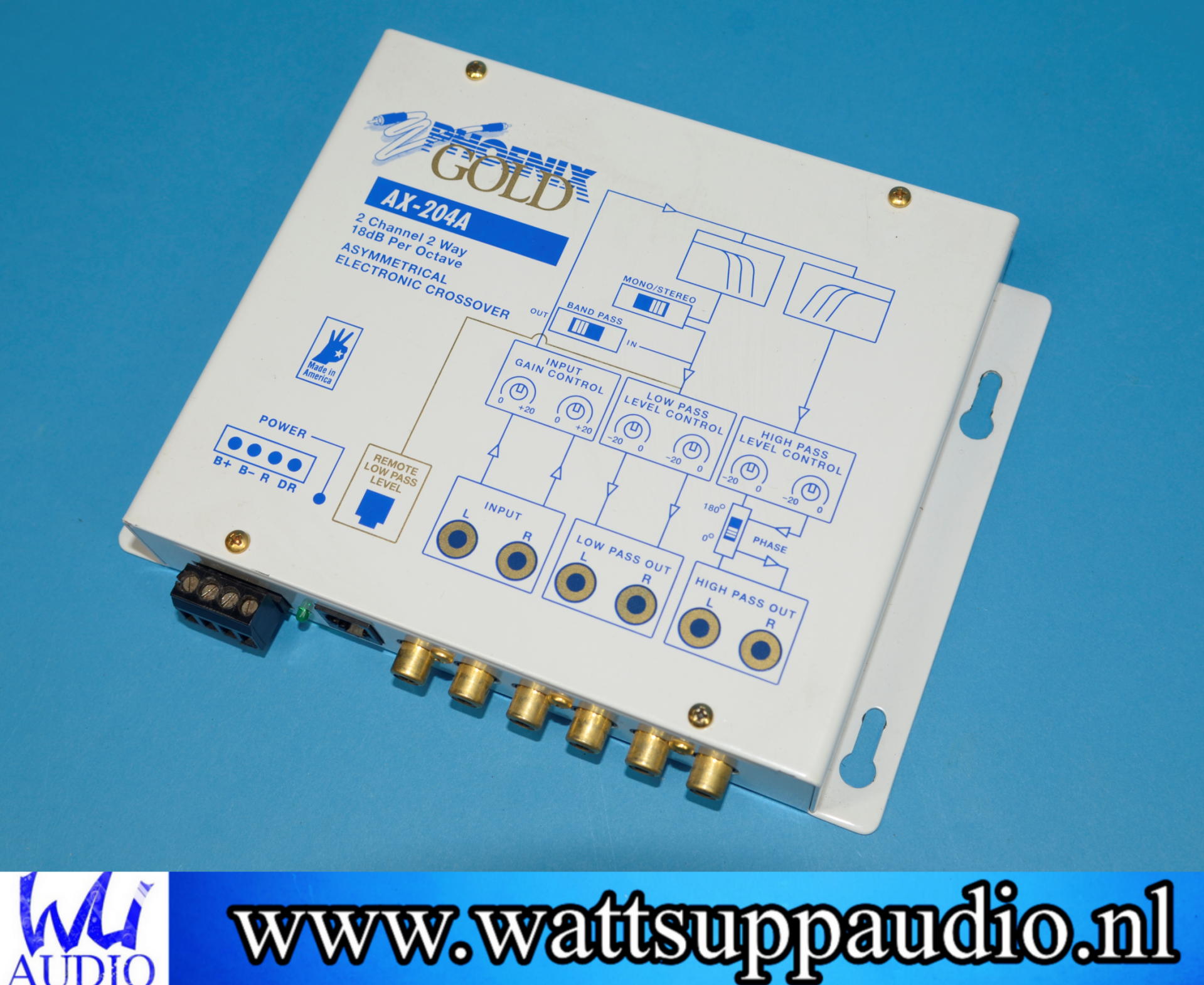 Phoenix Gold AX-204A 2 channel Electronic Crossover | Wattsuppaudio