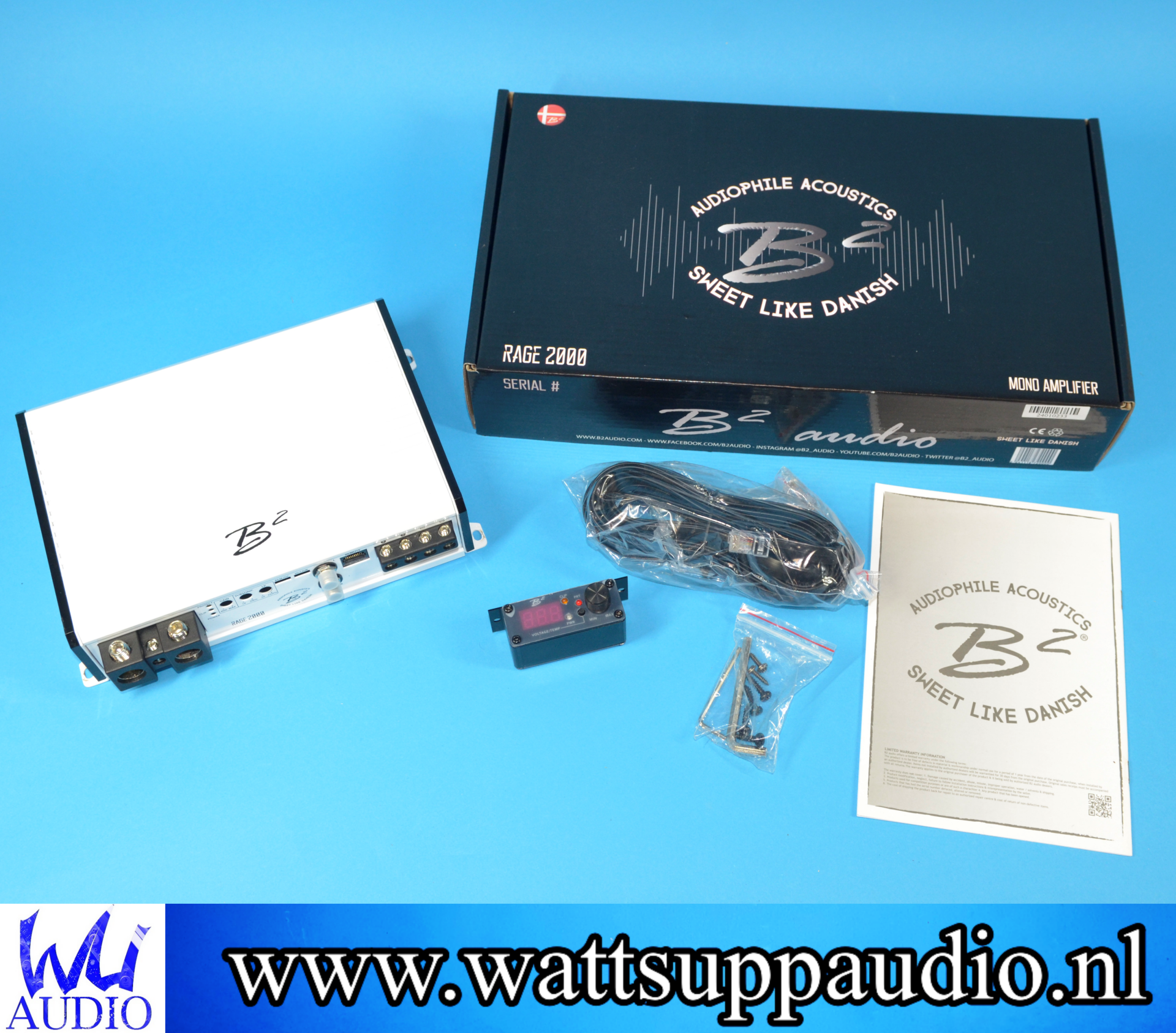 B2 Audio RAGE 2000 Monoblock amplifier