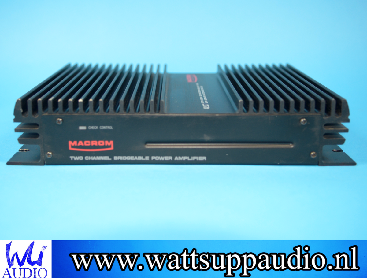 Macrom 42.07 2 channel / mono amplifier | Wattsuppaudio