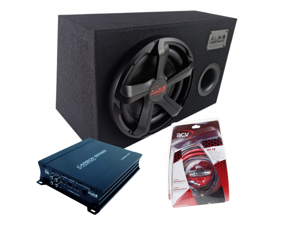Audio System CARBON 10 SET 1 Subwoofer + amplifier + wireing-kit