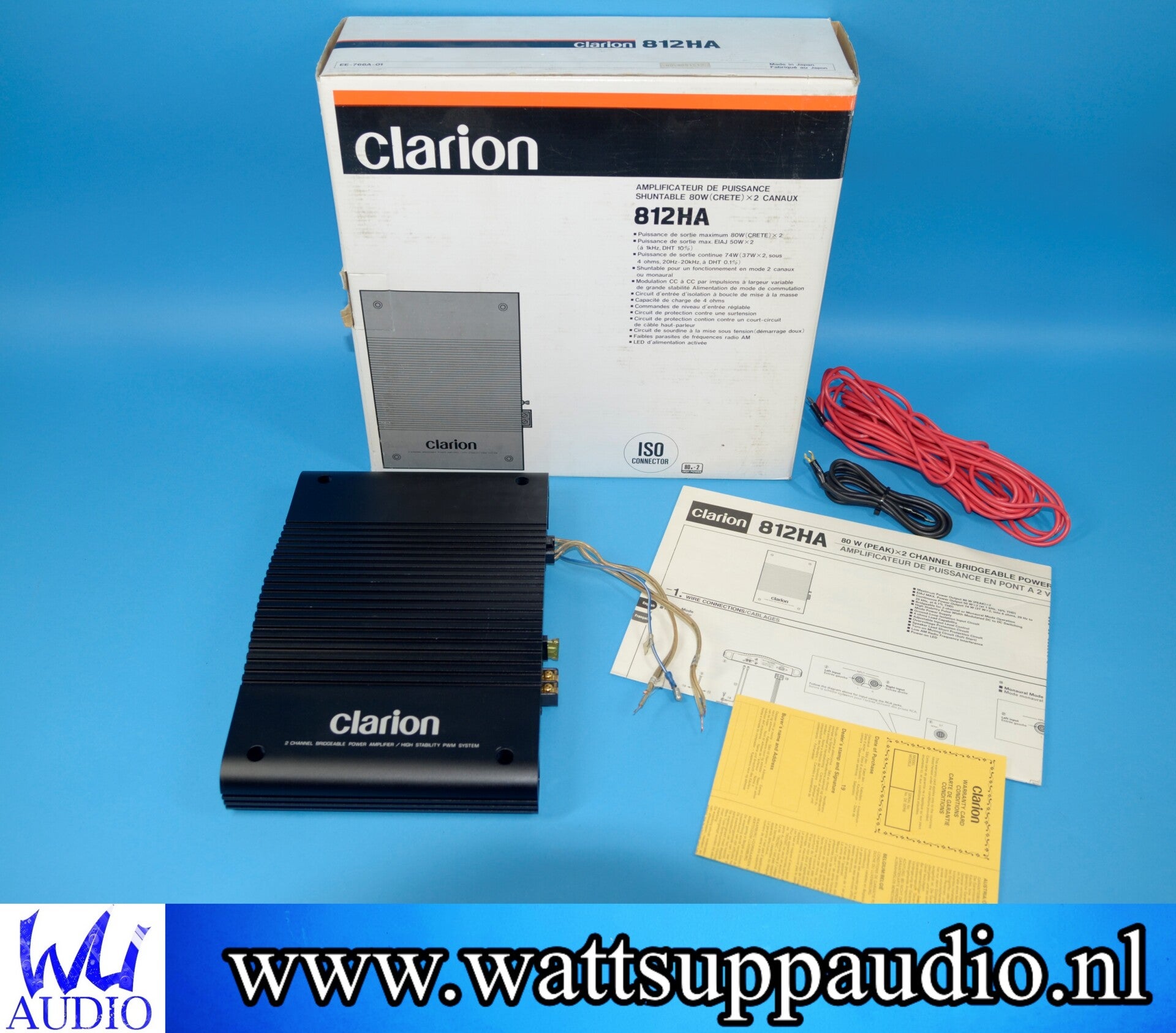 Clarion 812HA 2 channel amplifier