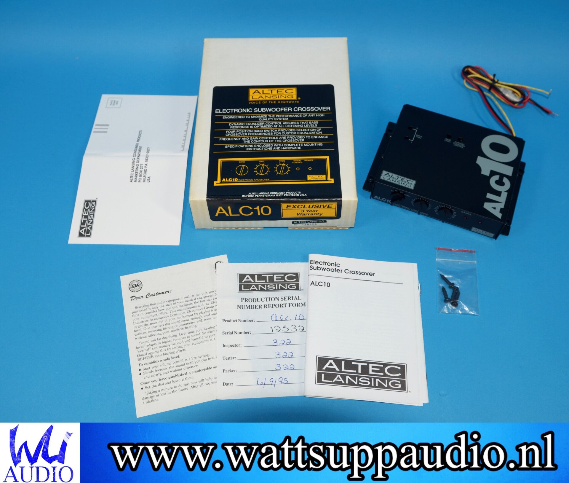 Altec Lansing ALC10 Electronic Subwoofer Crossover
