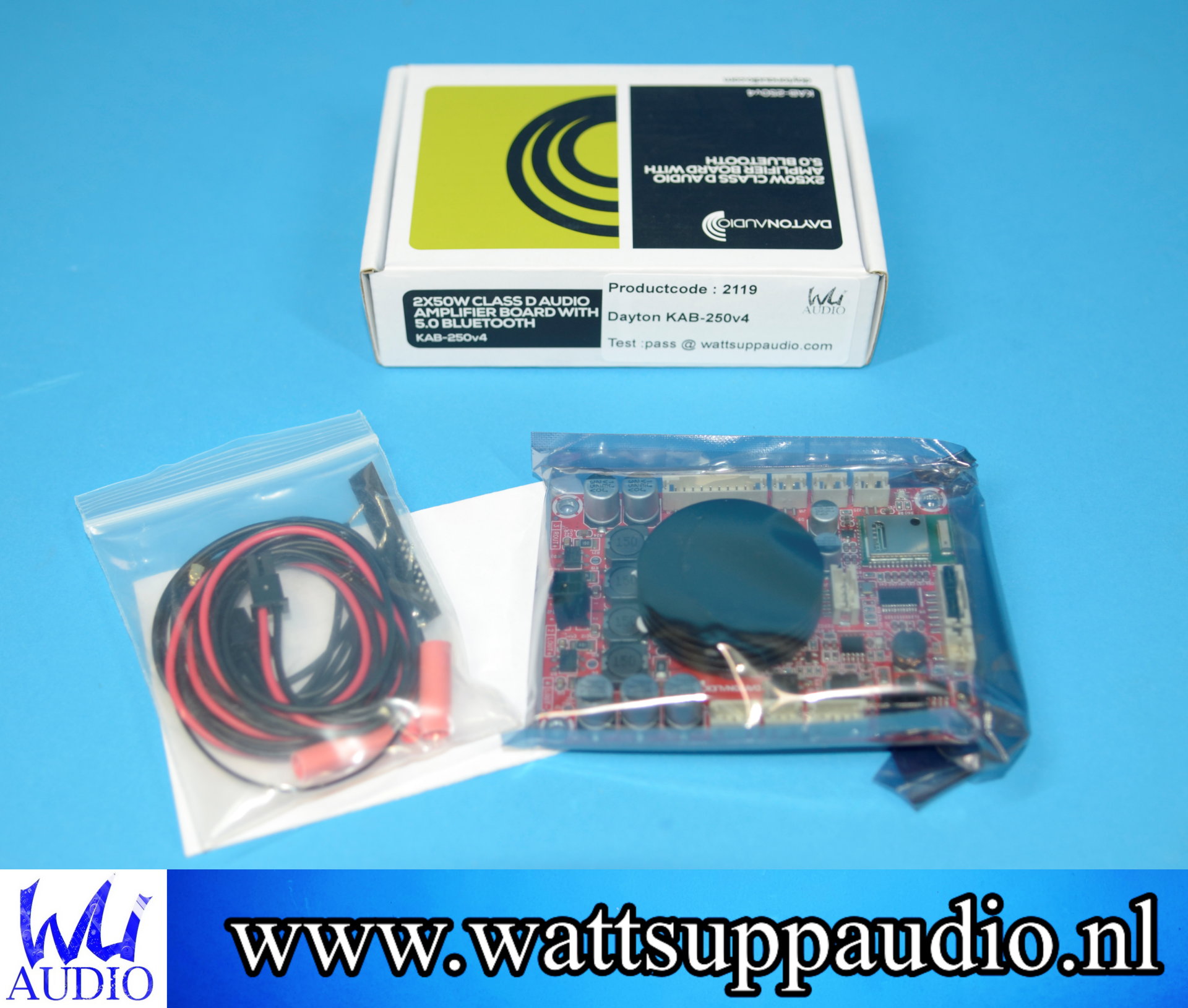 Dayton Audio KAB-250v4 2x50W Audio Amplifier Board with BT