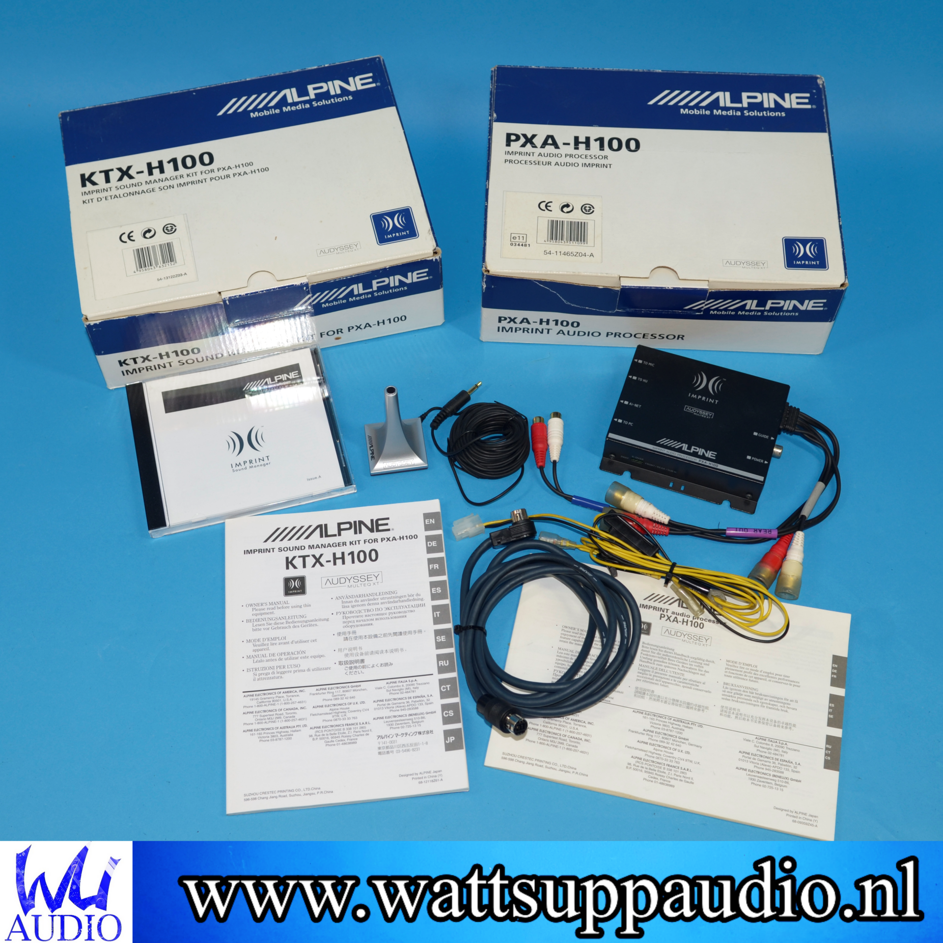 Alpine PXA-H100 Imprint Audio Processor + KTX-H100 Sound manager kit