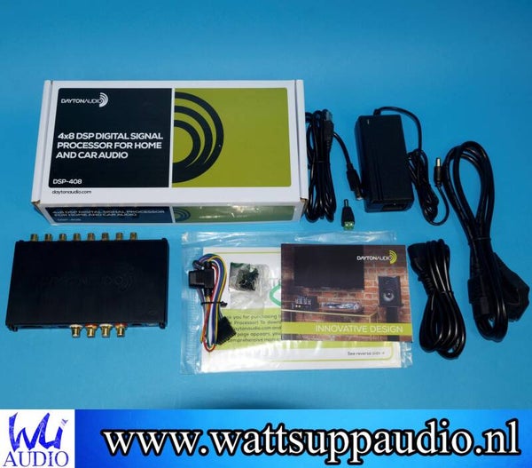 Dayton Audio DSP-408 4x8 DSP Digital Signal Processor for Home and Car Audio