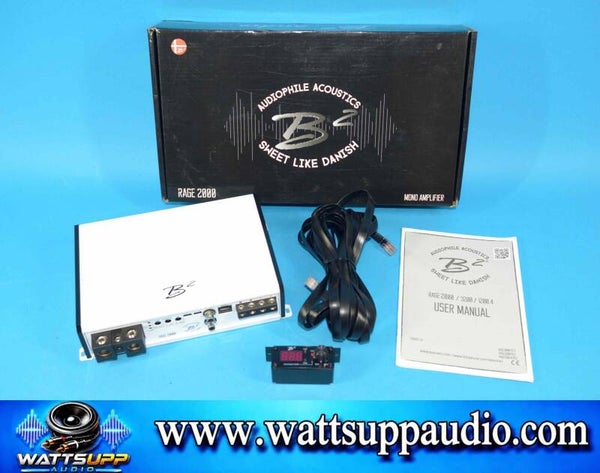 B2 Audio RAGE 2000 Monoblock amplifier