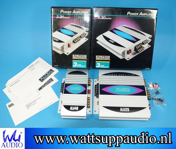 Altec Lansing ALA40 + ALA120 Amplifier set / Package Deal