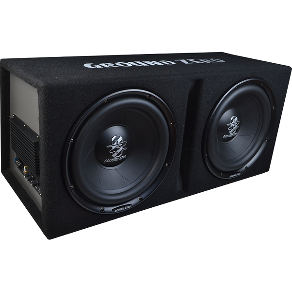 Ground Zero GZIB 2.30BR-ACT 2x 30 cm / 12″ vented subwoofer loaded active enclosure