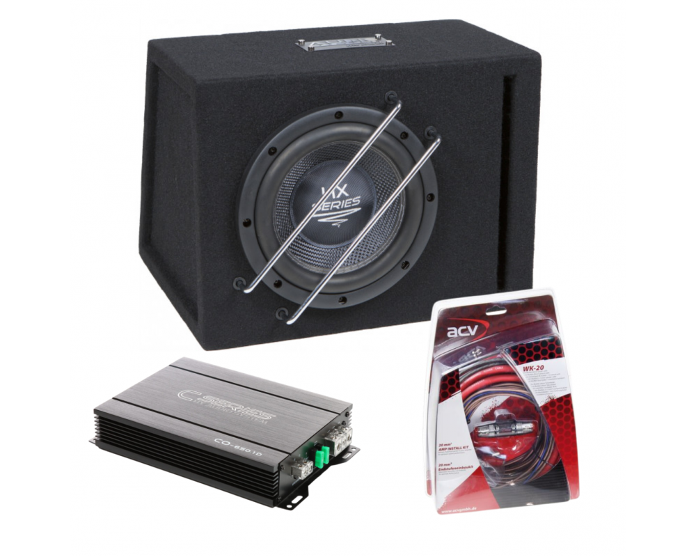 Audio System HX08 SET 2 Subwoofer + amplifier + wireing-kit