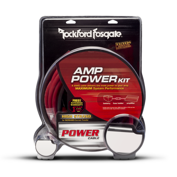 Rockford Fosgate RFK4D 21.1mm2 Hi-end OFC Dual Cablekit