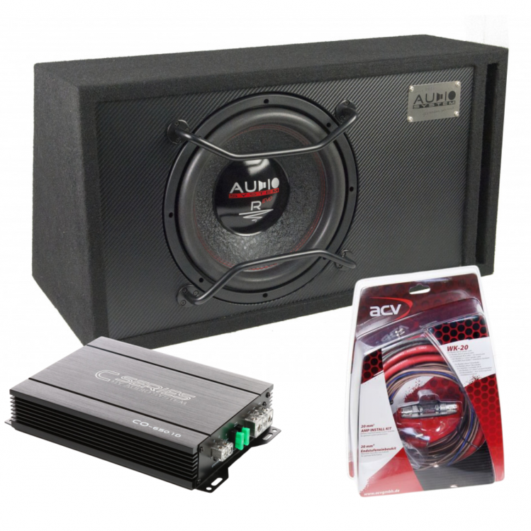 Audio System R12 SET 1 Subwoofer + amplifier + wireing-kit