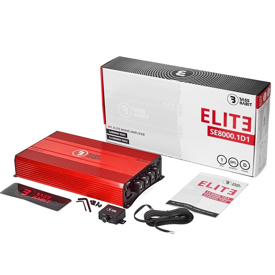 Bass Habit SPL Elite SE8000.1D1 Monoblock amplifier 8000W RMS