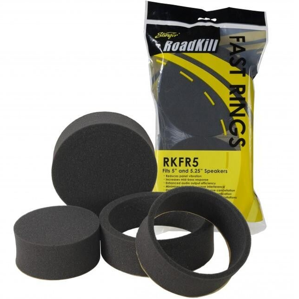 Stinger RKFR5 3-Piece Foam Ring System for 5-inch and 5.25inch Speakers – 2 Per Pack