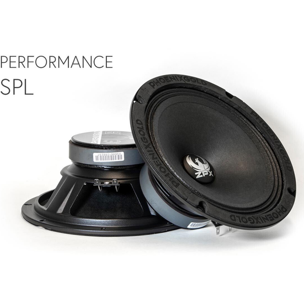 Phoenix Gold ZPX84 Pro Midrange Audio Speakers 8''