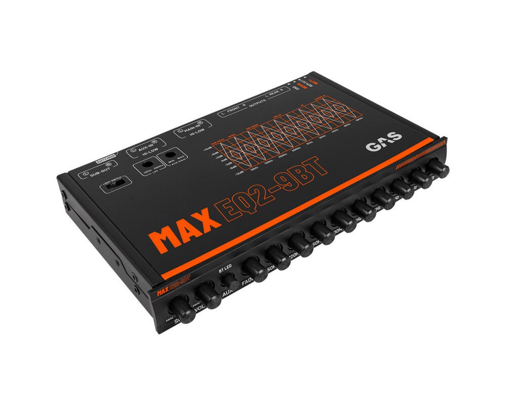 GAS Audio POWER MAX EQ2-9BT 9 band EQ with BT