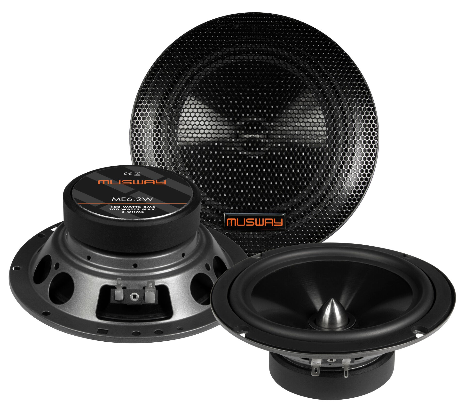 Musway ME6.2W 16.5cm ( 6.5'' ) Kickbass Speakers