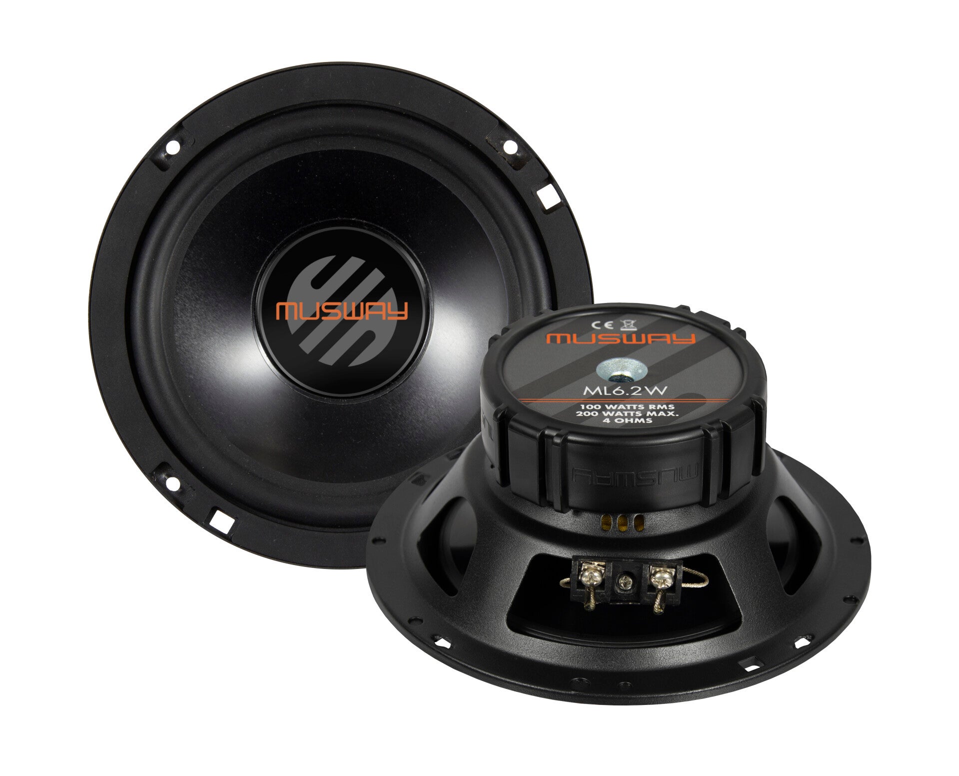 Musway ML6.2W 16.5cm ( 6.5'' ) Kickbass Speakers