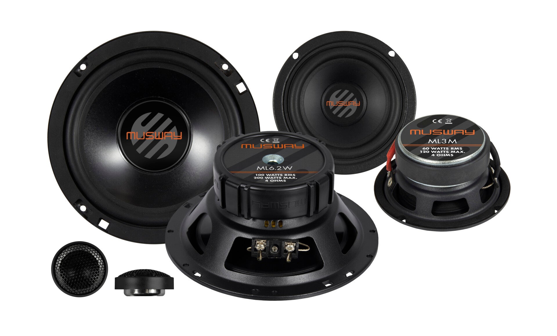 Musway ML6.3A 16,5 CM (6.5”) Active 3-way component set