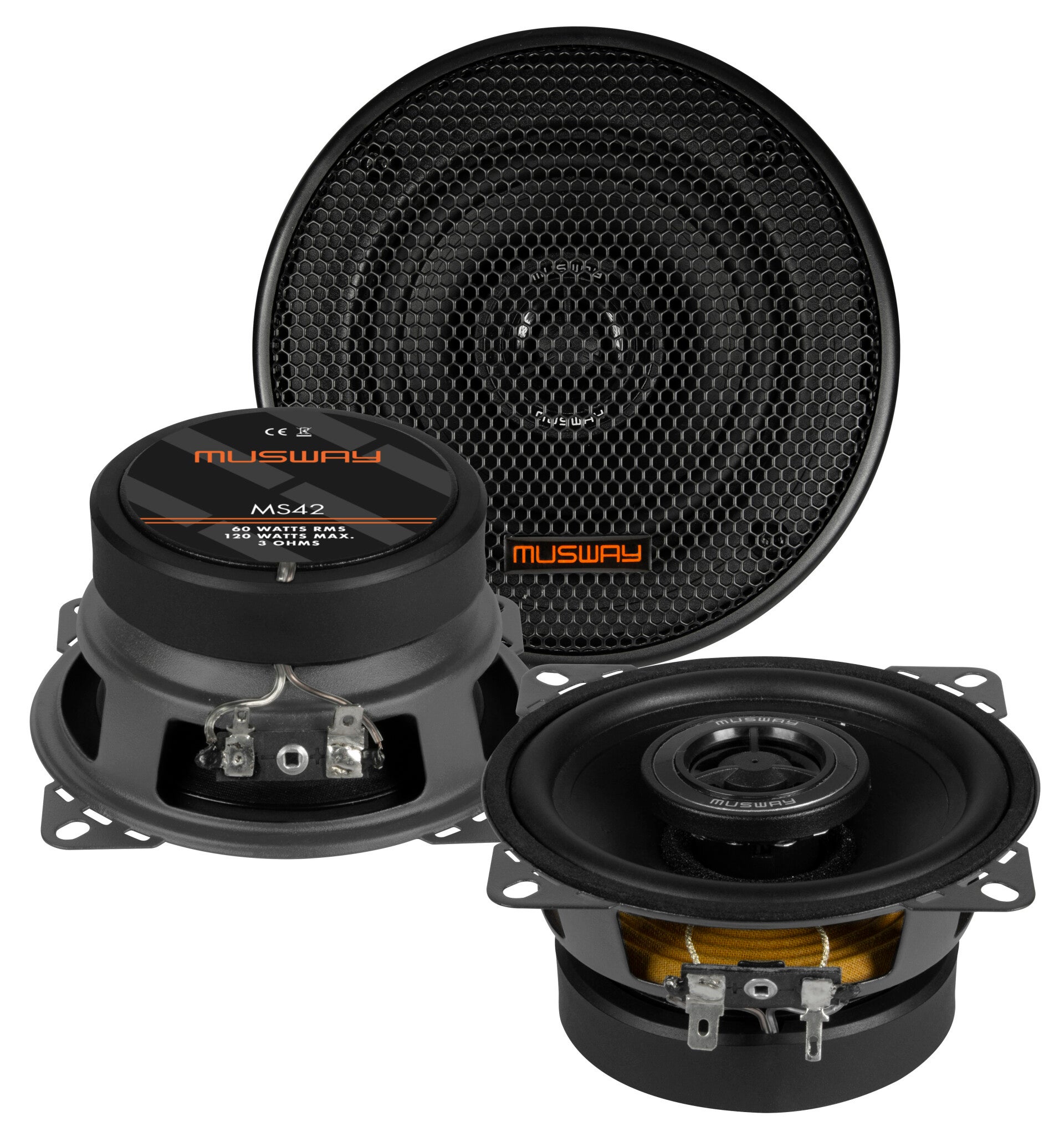 Musway M452 Coaxial 10 CM (4”) Speakers ( Dash )