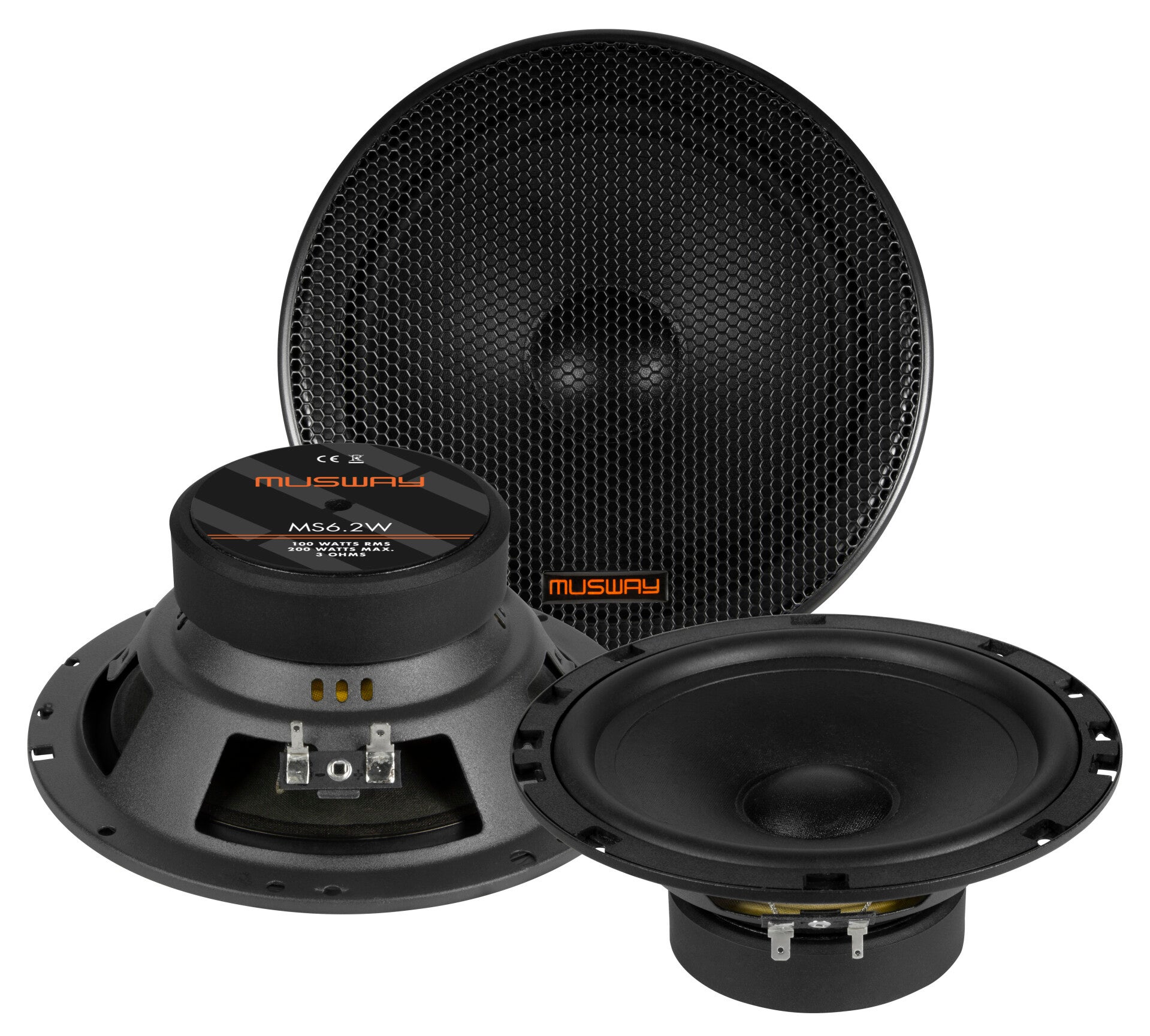 Musway MS6.2W 16.5cm ( 6.5'' ) Kickbass Speakers