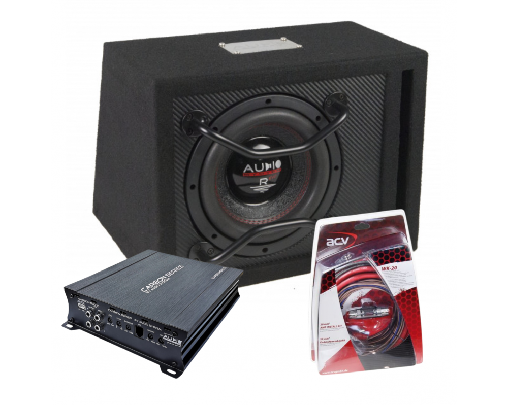 Audio System R08 SET 1 Subwoofer + amplifier + wireing-kit