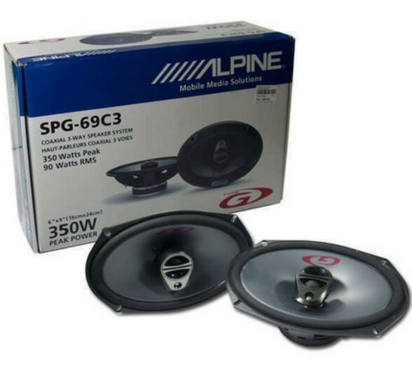 Alpine SPG-69C3 3 way 6x9 speakers ( hoedenplank )