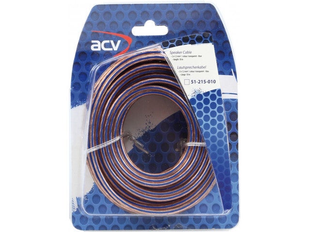 ACV 2 x 1.50 mm Transparant speaker wire 10M