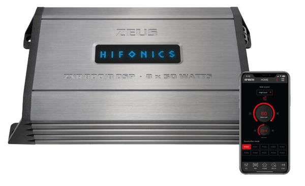 Hifonics ZEUS ZXR800/8DSP  8 Ch Amplifier with 10 Ch DSP Processor