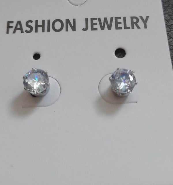 rhinestone magnetic stud earrings