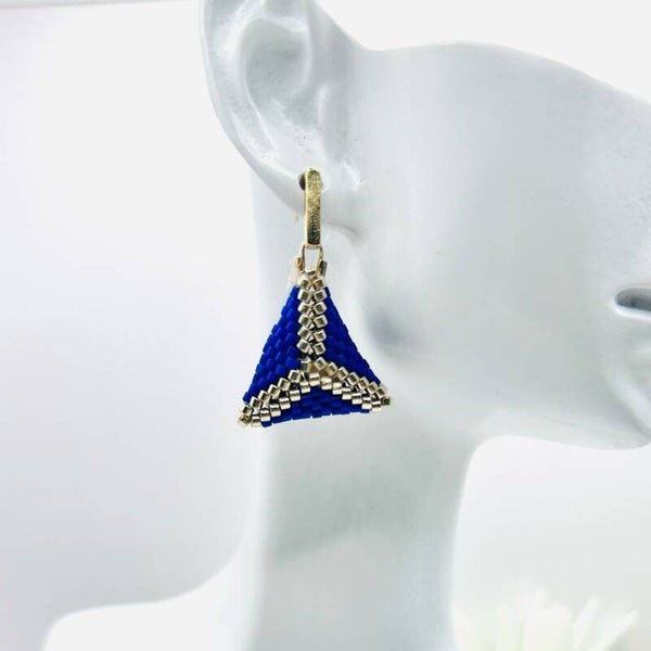 Caleido Royal beaded oorbellen