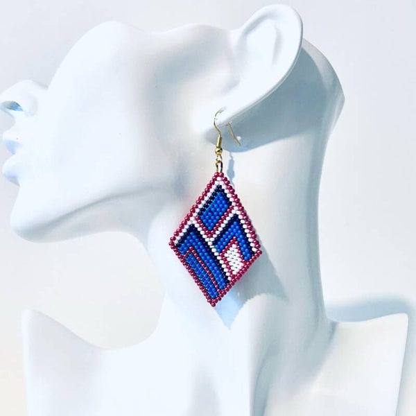 Luminara beaded oorbellen