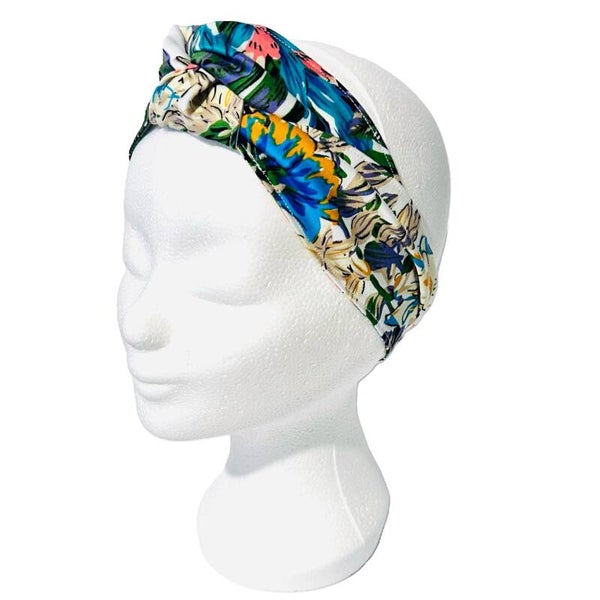 Rosie Wrap haarband - Tropical azure