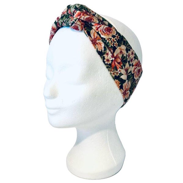Rosie Wrap haarband - Evergreen rose