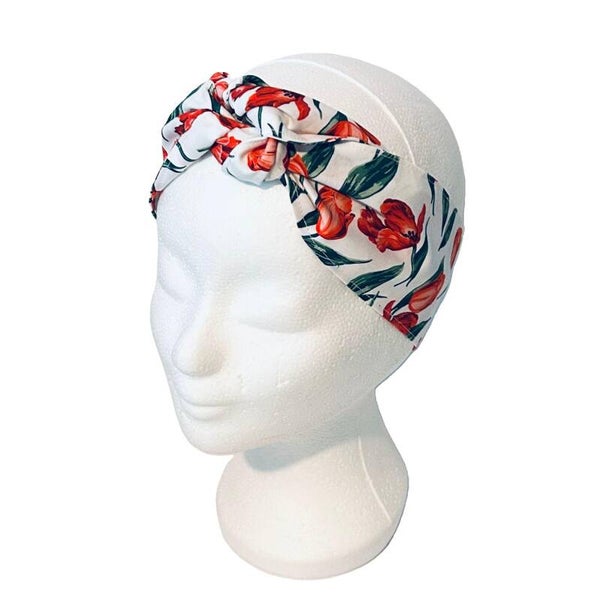 Rosie Wrap haarband - Scarlet Bloom