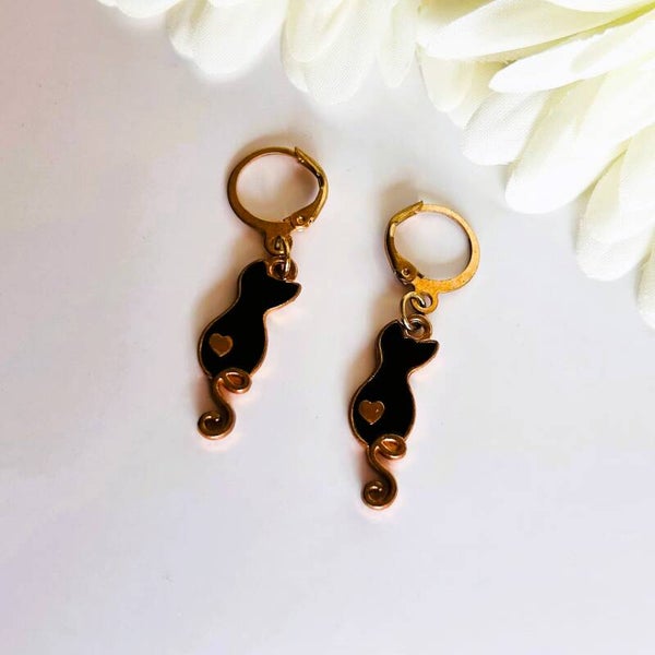 Purrrfect Charm bedel oorbel