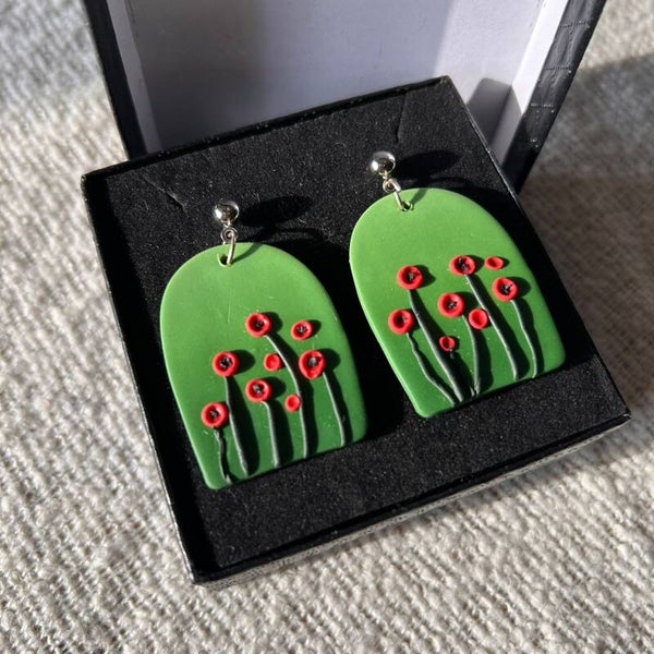Fior rosso collection - Spring rise bloemen oorbellen