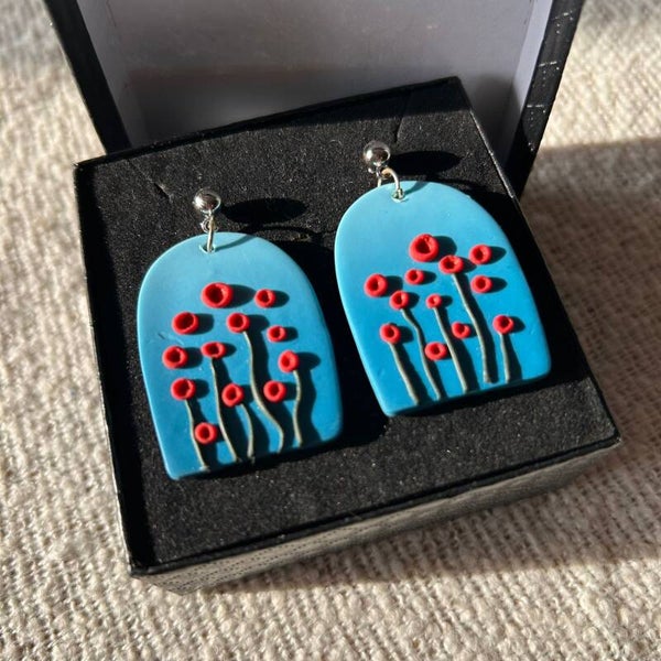 Fior rosso collection - Sky bloom bloemen oorbellen