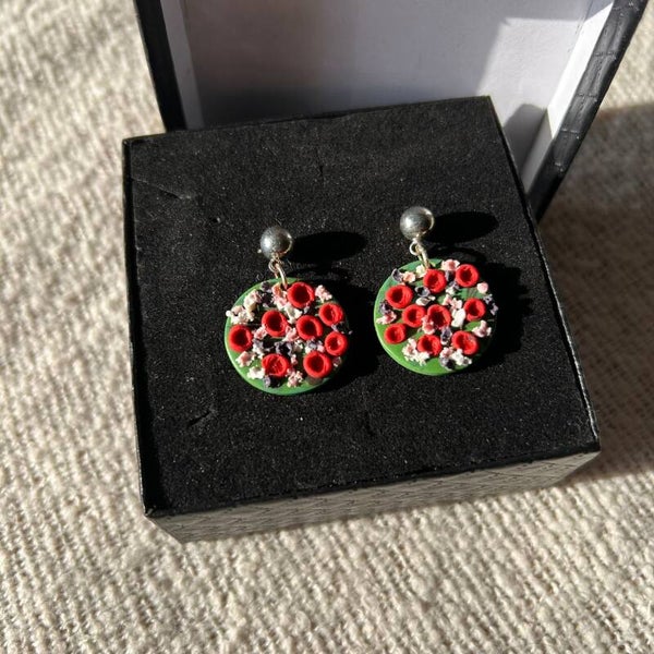 Fior rosso collection - Field whisper bloemen oorbellen