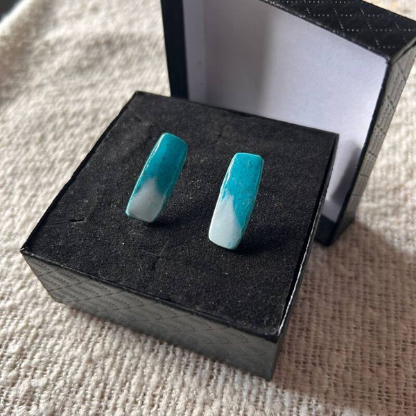 Icewater stud oorbellen