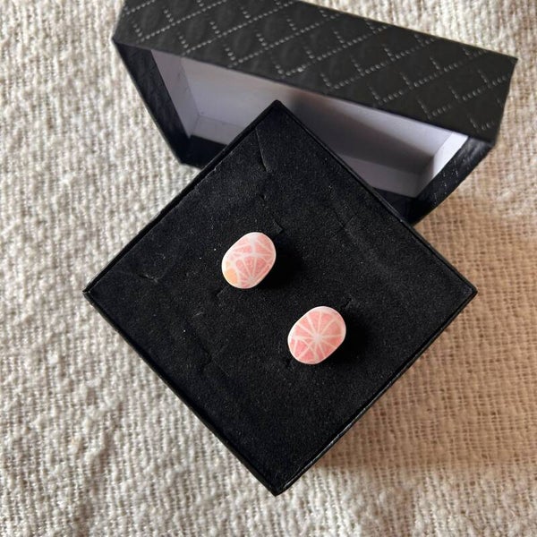 Citrus glow stud oorbellen