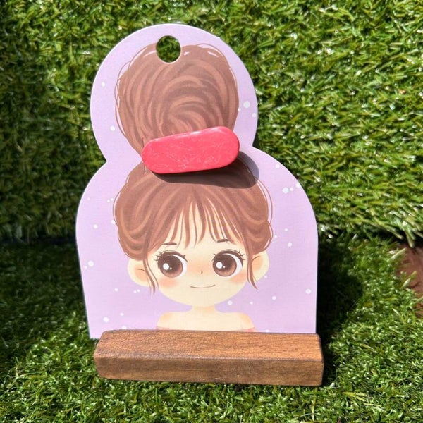 Haarspeldje rosy shimmer