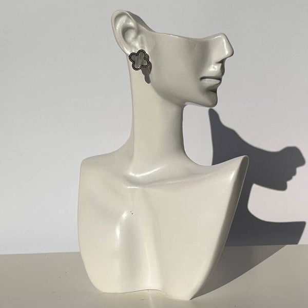 Luna pearl stainless steel oorbellen