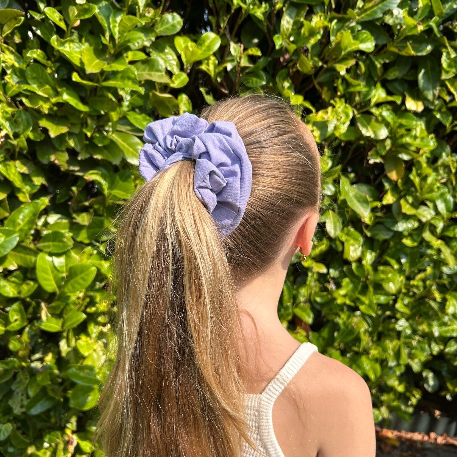 Lavender breeze medium scrunchie