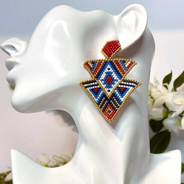 Azura sol beaded oorbellen