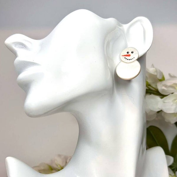 Snowy Smile hangende oorbellen